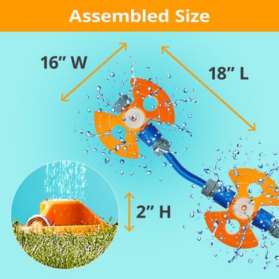 Image showing  Kids Outdoor Water Play Equipment - Outside Water Play Sprinklers, Sturdy Backyard Activities, 3 Years and Up (Jet Set)