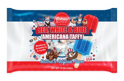 Forbes Candies Patriotic Red, White & Blue Taffy