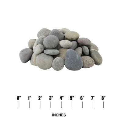 Image showing  Rivora Luxor Dust Natural Quartzite Landscaping Rock Pebbles, 1-2.5 in., 55 Bags, 40 lbs/Bag