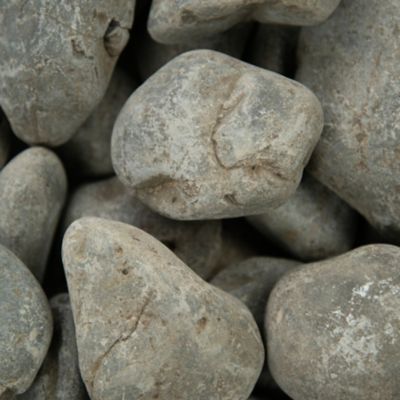 Image showing  Rivora Luxor Dust Natural Quartzite Landscaping Rock Pebbles, 1-2.5 in., 55 Bags, 40 lbs/Bag