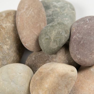 Image showing  Rivora Earth Mix Natural Quartzite Landscaping Rock Pebbles, 1-2.5 in., 55 Bags, 40 lbs/Bag