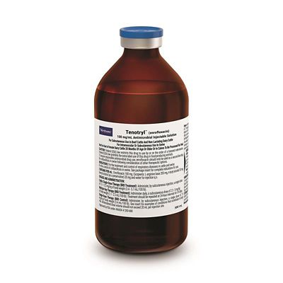 Virbac Tenotryl (enrofloxacin) Injectable for Beef Cattle, Non-Lactating Dairy Cattle & Swine