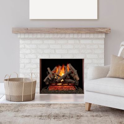 Image showing  Vented Natural Gas Fireplace Log Set-24 in. Rustic Oak, 55,000 BTU, Match Light-Model# BVL24-3