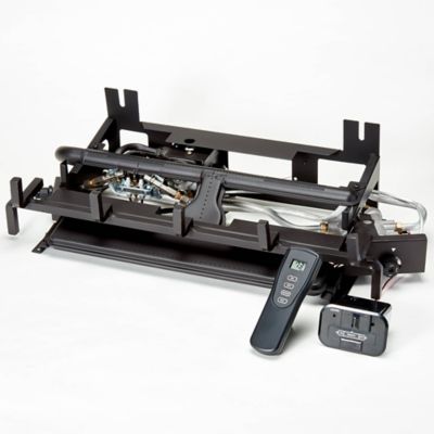 Image showing  DLS-L24R-1, Vent Free Gas Log Set, Ember Chassis: Propane Gas, Remote Thermostat, and Fiber Logs: 24in Split Oak