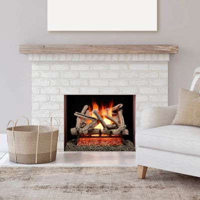 Image showing  Vented Natural Gas Fireplace Log Set-24 in. Driftwood, 55,000 BTU, Match Light-Model# BVL24-1