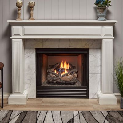 Image showing  Vent Free Dual Fuel Gas Log Set-18 in. Rustic Oak, 30,000 BTU, Remote Control-Model# B18DR-UL4