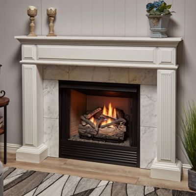 Image showing  Vent Free Dual Fuel Gas Log Set-18 in. Rustic Oak, 30,000 BTU, Remote Control-Model# B18DR-UL4