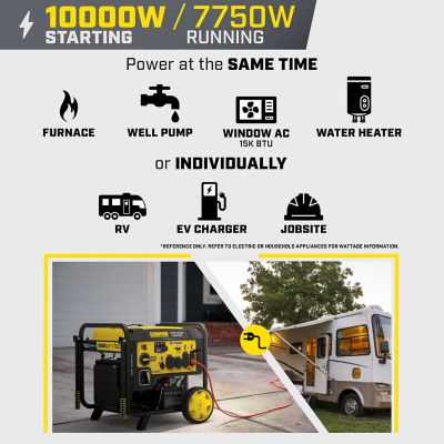Image showing  10,000-Watt Electric Start Inverter Generator with CO Shield