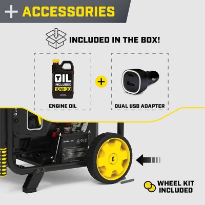 Image showing 5 th Champion Power Equipment 10,000-Watt Electric Start Inverter Generator with CO Shield