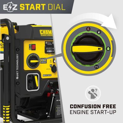 Image showing 7 th Champion Power Equipment 10,000-Watt Electric Start Inverter Generator with CO Shield