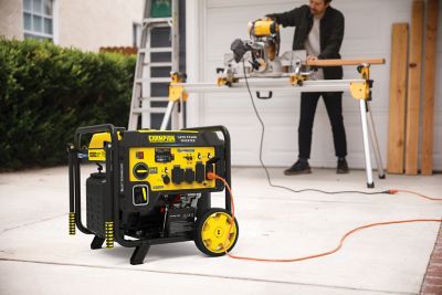 Image showing 9 th Champion Power Equipment 10,000-Watt Electric Start Inverter Generator with CO Shield