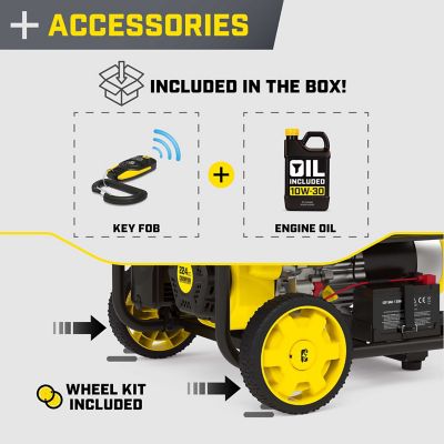 Image showing 7 th Champion Power Equipment 3650-Watt Wireless Remote Start RV Ready Portable Generator with CO Shield
