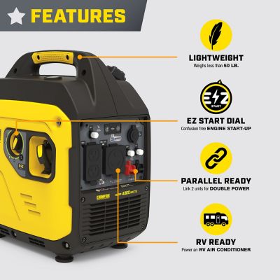 Image showing  4000-Watt RV Ready Portable Inverter Generator with Quiet Technology and CO Shield