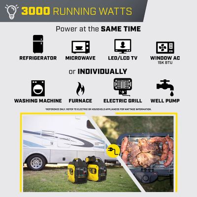 Image showing  4000-Watt RV Ready Portable Inverter Generator with Quiet Technology and CO Shield