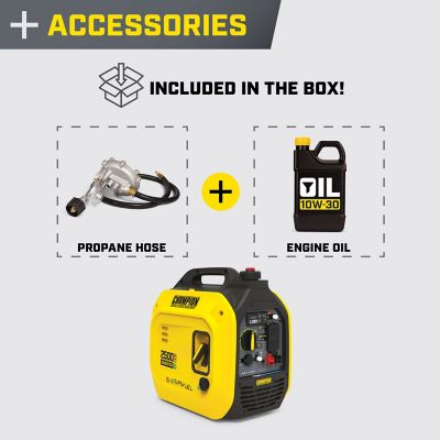Image showing 5 th Champion Power Equipment 2500-Watt Dual Fuel Portable Inverter Generator with Quiet Technology and CO Shield