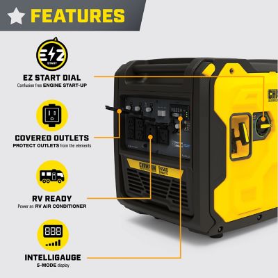 Image showing  6500-Watt RV Ready Portable Inverter Generator with Quiet Technology and CO Shield