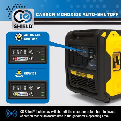 Image showing 8 th Champion Power Equipment 6500-Watt RV Ready Portable Inverter Generator with Quiet Technology and CO Shield