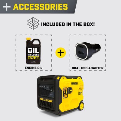 Image showing 9 th Champion Power Equipment 6500-Watt RV Ready Portable Inverter Generator with Quiet Technology and CO Shield