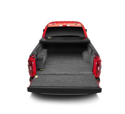 Image showing  SwingCase Tool and Truck Bed Storage Box 2015-2026 Ford F-150 Drivers Side Black Smooth