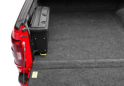 Image showing  SwingCase Tool and Truck Bed Storage Box 2015-2026 Ford F-150 Drivers Side Black Smooth