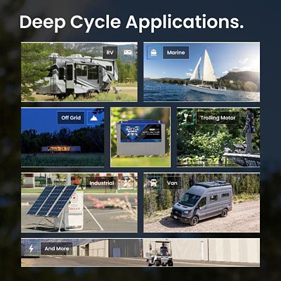 Image showing 7 th Battle Born 12 Volt, 720 Cold Cranking Amps, Smart Lithium Deep Cycle Battery, BBGC2I