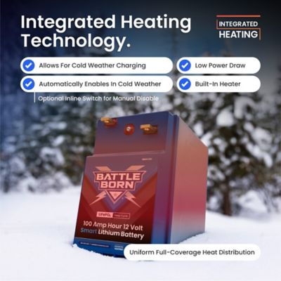 Image showing  12 Volt, 720 Cold Cranking Amps, Smart & Heated Lithium Deep Cycle Battery, BBGC2IH