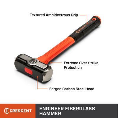 Image showing  4 lb. Fiberglass Engineer Hammer