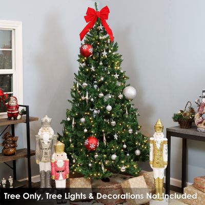 Image showing 4 th Sunnydaze Decor Unlit Artificial Tannenbaum Christmas Tree - Green - 7 ft.