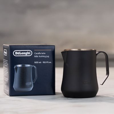 Image showing 7 th DeLonghi 500ml Milk Frothing Jug in Matte Black