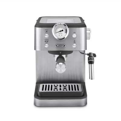 Image showing  Linea Classic Automatic Espresso Machine with Milk Frother and Pressure Gauge Display