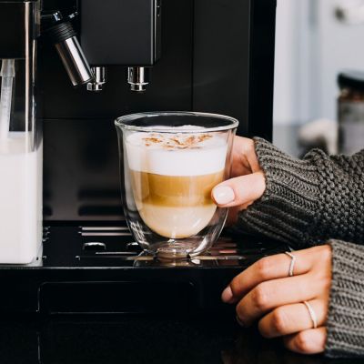 Image showing 5 th DeLonghi Trio Gift Set of 2 Cappuccino Glasses, 2 Cold Brew Glasses Large, and 2 Thermal Glasses Large