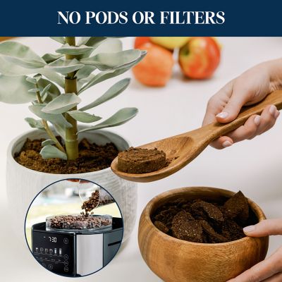 Image showing 6 th DeLonghi TrueBrew Automatic Single-Serve Drip Coffee Maker with Built-In Grinder and Bean Extract Technology in Stainless Steel