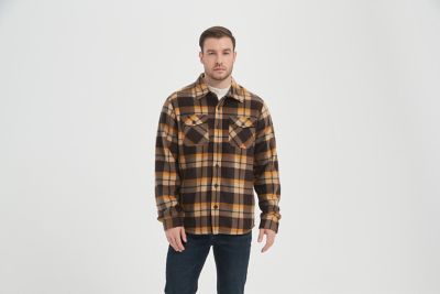 Image showing 1 th HAWKE & CO Men's Sherpa Bonded Polar Fleece Shirt Jacket