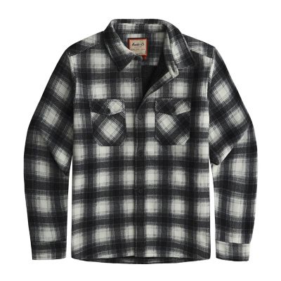 HAWKE & CO Men's Sherpa Bonded Polar Fleece Shirt Jacket