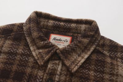 Image showing 1 th HAWKE & CO Men's Sherpa Bonded Polar Fleece Shirt Jacket