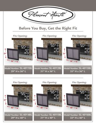 Image showing 6 th Pleasant Hearth Linear Aluminum Size #3 Black