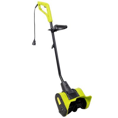 Image showing  12 in. Corded Snow Blower, Black and Green Color