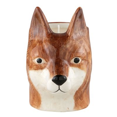 Red Shed 17 oz. Scented Ceramic Fox Candle