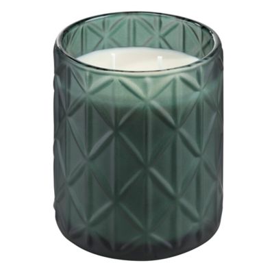 Red Shed Winter Woods Scented Color Glass Candle, 16 oz., Green