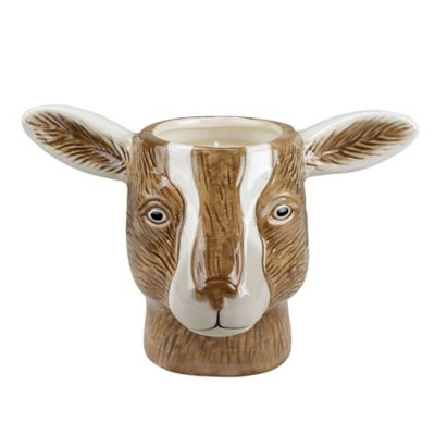 Red Shed 17 oz. Scented Ceramic Goat Candle