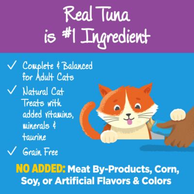 Image showing  Lickable Treats Soft Puree Natural Grain Free Cat Treats, Tuna, Contains 6 - 0.4 oz. Tubes