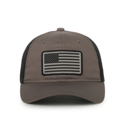 Outdoor Cap Company Black American Flag Hat