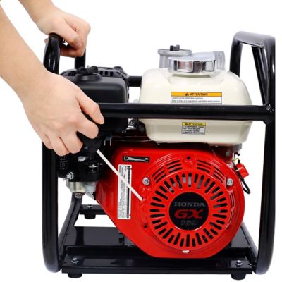 Image showing 7 th Progreen Honda Water Pump 3 in. 264Gpm, 163cc with 25 ft. flat hose