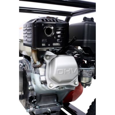 Image showing  Honda Water Pump 3 ft. 264Gpm, 163Cc With Accessories and Handle Wheel Kit