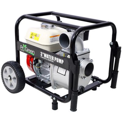 Image showing  Honda Water Pump 3 ft. 264Gpm, 163Cc With Accessories and Handle Wheel Kit