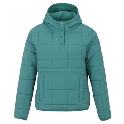 Blue Mountain Women's Ezra Tech Pullover Hooded Puffer Jacket