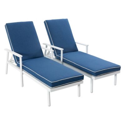 Image showing  Outdoor 2-Piece Aluminum Lounge Chairs with 6-Level Adjustment