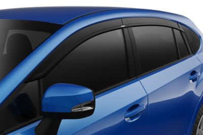 Husky Liners Low Profile Ventvisor Rain Guards 2012 - 2024 Subaru Impreza Hatchback Front Rear Smoke 4-pc