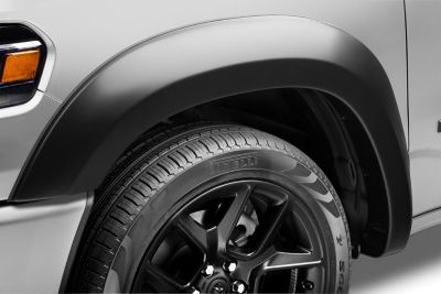 Image showing  Fender Flares Extend-A-Fender Style 2025 Ram 1500 57. 64. Bed Excludes RHO Tungsten Models Black