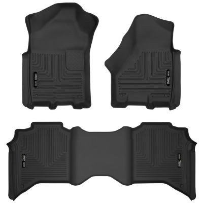 Husky Liners X-act Contour Floor Mats 2019 - 2024 Dodge Ram 2500/3500 CREW CAB ONLY Front 2nd Row 3-pc Black